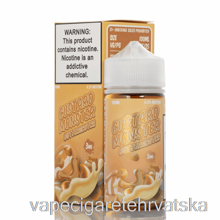 Vape Cigarete Butterscotch - Custard Monster - 100ml 6mg